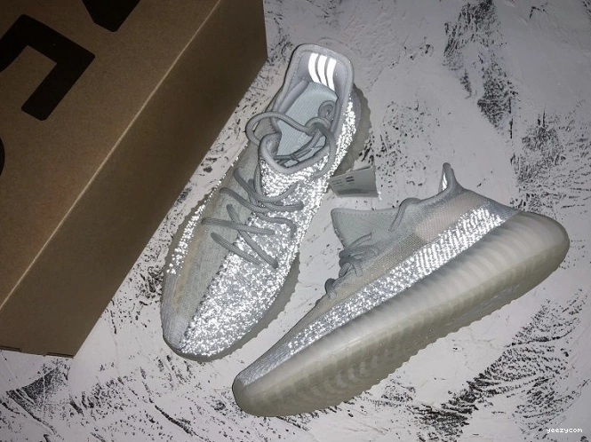 V2 Reflective Boost White Yeezy Cloud FW5317 Adidas 350 0712